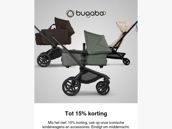 Laatste kans op 15% korting