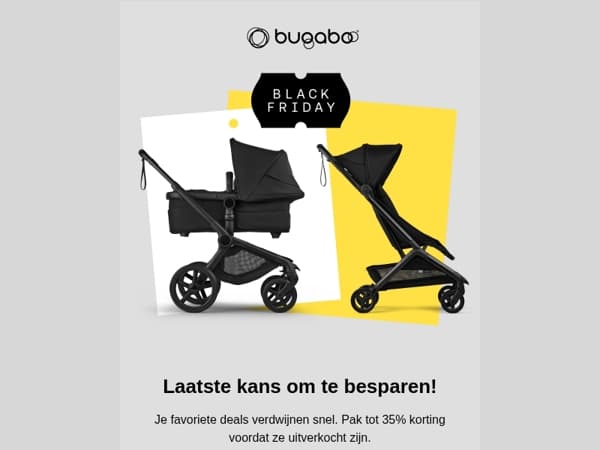 Laatste week: bespaar tot 35%