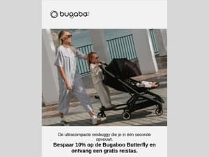 Profiteer van 10% korting op de Bugaboo Butterfly | Shop nu