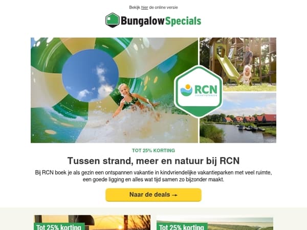RCN: vakantie aan het strand en in de natuur