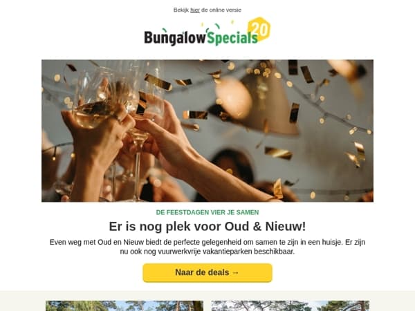 Boek nu nog een huisje voor Oud & Nieuw