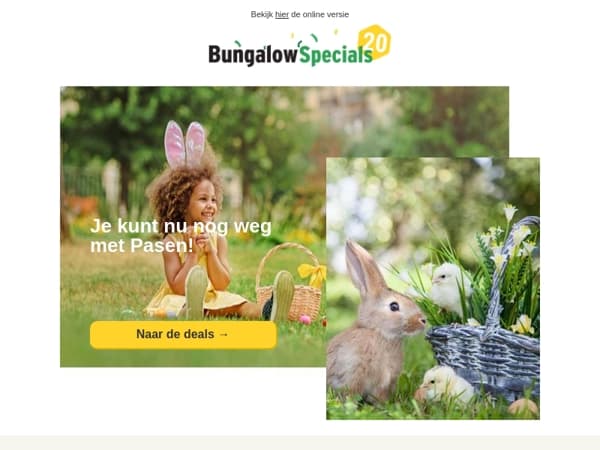 Pak de last minute Pasen deals!