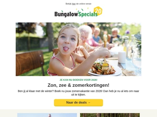 Opgelet: boek vanaf nu jouw zomer 2026!