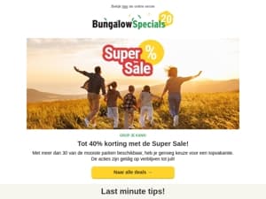 Pak nu nog je kans tijdens de Super Sale!