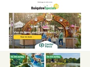 Center Parcs heeft lentedeals: korting tot 35%!