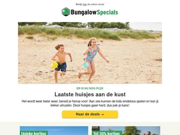 Laatste huisjes aan zee