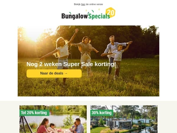 Je hebt nog twee weken Super Sale korting!