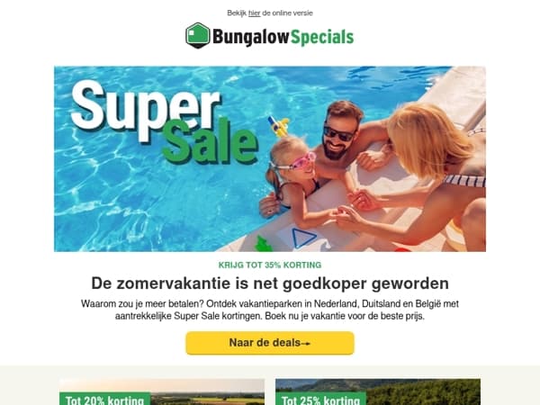 ⏰ Snel zijn loont: 35% Super Sale korting