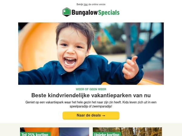 Perfecte vakantieparken met kinderen