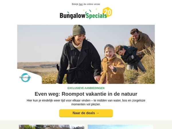 Pak de exclusieve Roompot deals!❄️