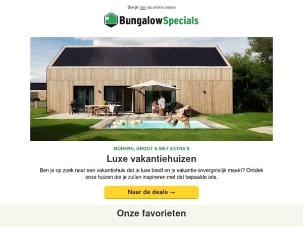Dit zijn luxe vakantiehuizen!