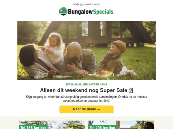 Nog 1 dag Super Sale!