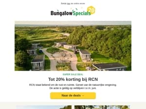 Krijg nu 20% bij deze kleinschalige vakantieparken