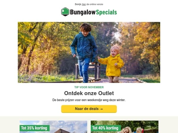 De outlet deals zijn weer aangevuld