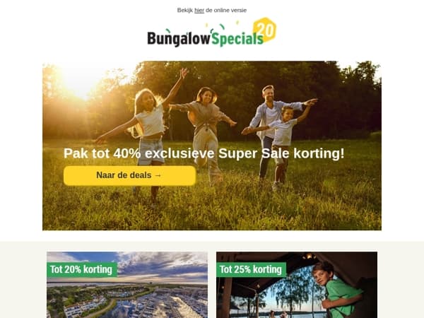De Super Sale korting wacht op jou!