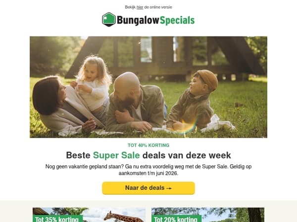 Profiteer van korting tot 40% met de Super Sale