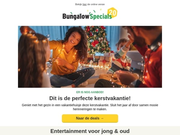 Je kunt nog weg in de kerstvakantie