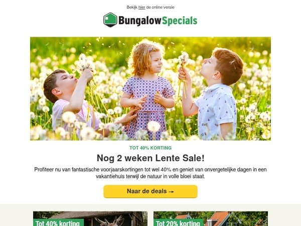 Deze deals zijn er nog maar 2 weken 🌸