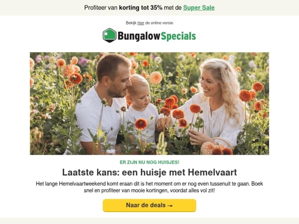 Laatste kans om jouw Hemelvaartweekend te boeken