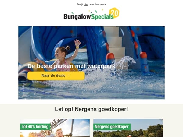 Dit weekend wil je bij een waterpark zitten