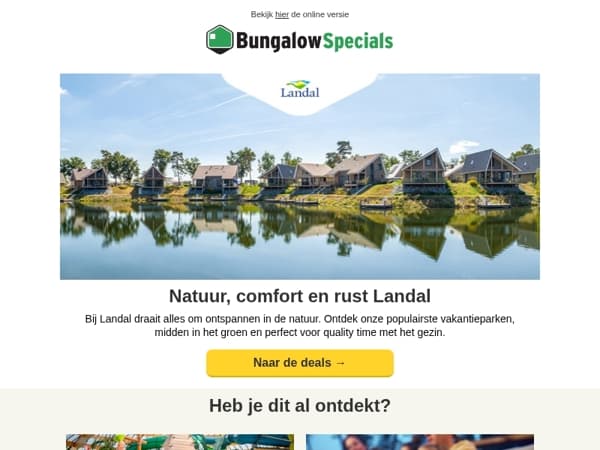 Ontdek de populairste Landal-parken