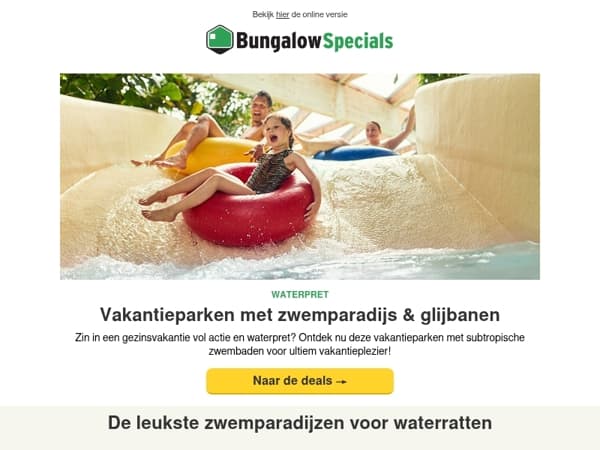 Parken met de beste zwemparadijzen