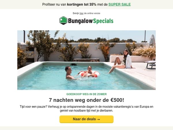 Ga 7 nachten weg onder de €500! 😍