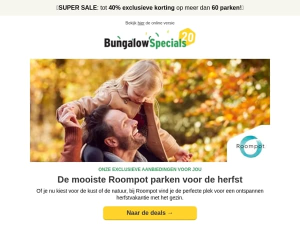 Goedkoper reizen, meer beleven bij Roompot!