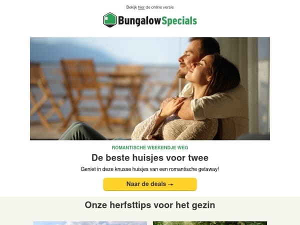 Tijd voor een romantisch huisje voor twee