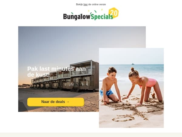 Naar de kust met korting tot 40%