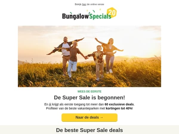 Super Sale: jij bent de eerste!