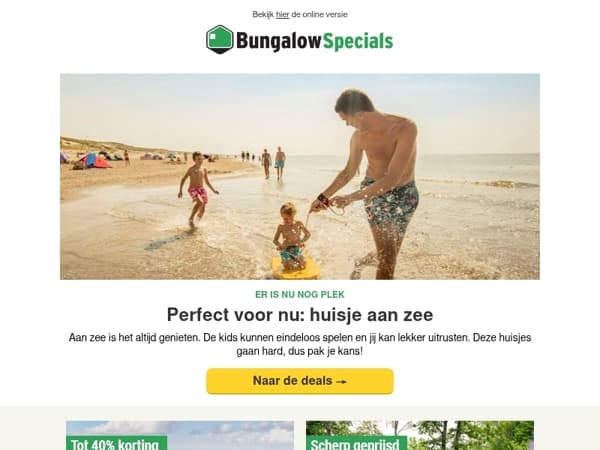 Er zijn nog huisjes aan zee!