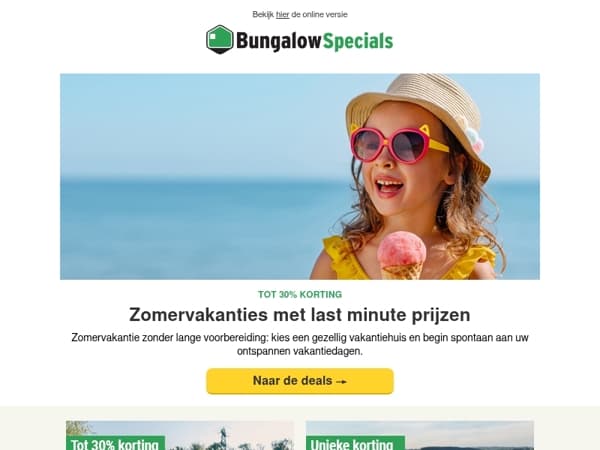 Ultra last minute zomervakantie
