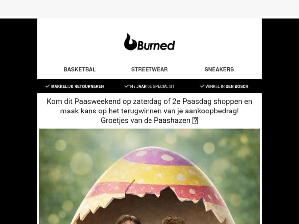 Dit weekend leuke winactie bij Burned! 🤑