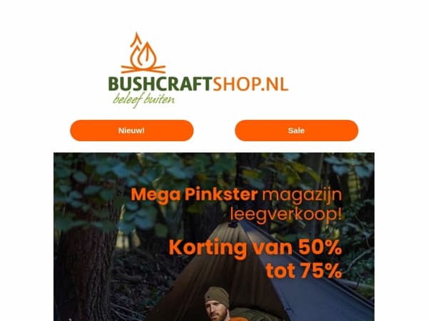 Mega Pinkster magazijn leegverkoop! Korting van 50% tot 75%!