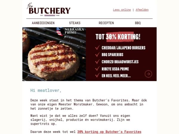 30% korting op cheddar/jalapeno burgers 🍔