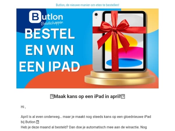 Hey , Win een iPad! Doe nu mee 👀