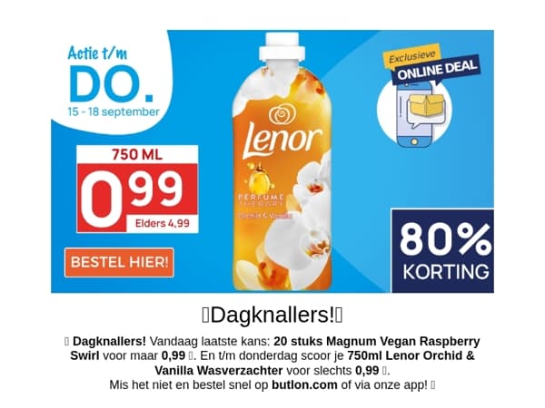 Lenor voor 0,99!😍