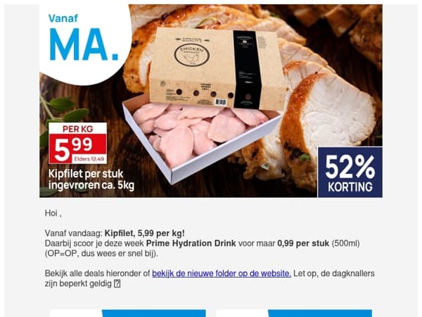 Kipfilet: 5,99 per kg!🔥