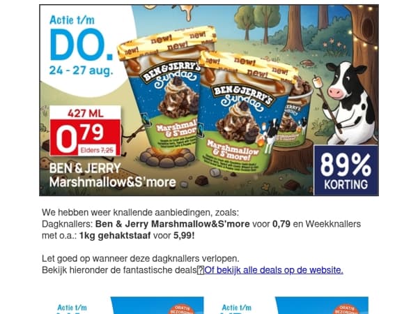 Ben&Jerry Marshmallow&S'More 0,79! (427ml)