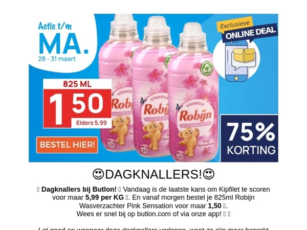 Robijn Wasverzachter voor maar 1,50!👕✨