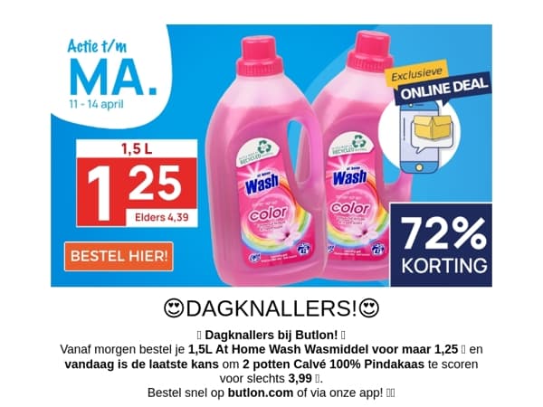 1,5L Wasmiddel voor maar 1,25!🤑