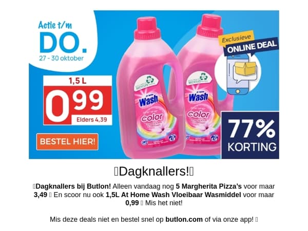 1,5L Wasmiddel voor maar 0,99!😍