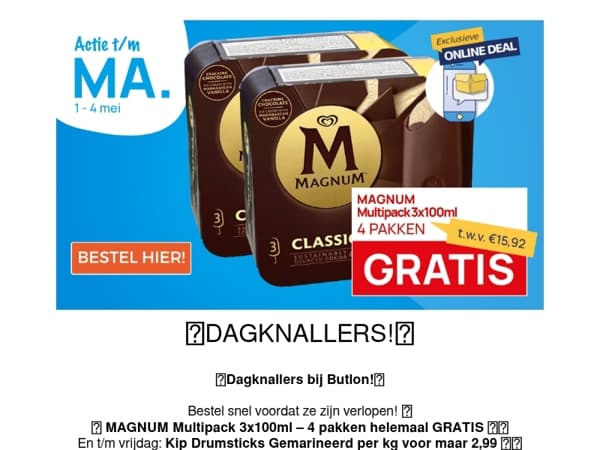 MAGNUM Multipack 4 pakken GRATISSS!🤩