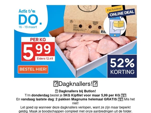 Kipfilet voor maar 5,99 per KG!🤑