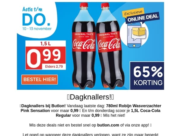 1,5L Coca-Cola voor 0,99!🥤