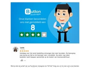 Klanten beoordelen ons met een gemiddeld 8 😀