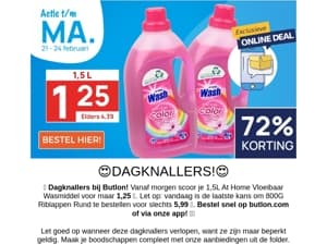 1,5L Wasmiddel voor 1,25!😍