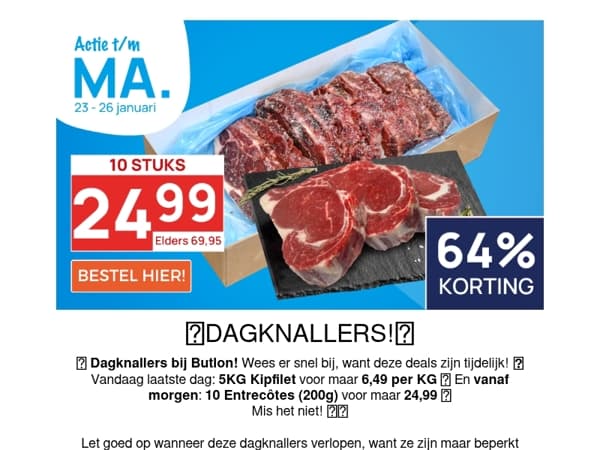 Entrecote voor 2,49 per stuk!😲🥩