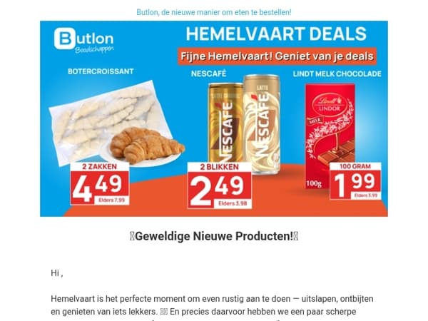 Hey , we hebben leuke Hemelvaart deals